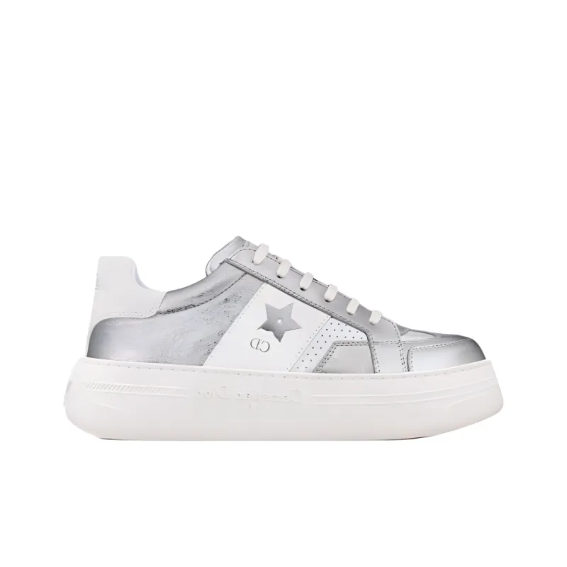 DIOR Star Platform Shoes Low Top Casual Shoes Women's Silver-1