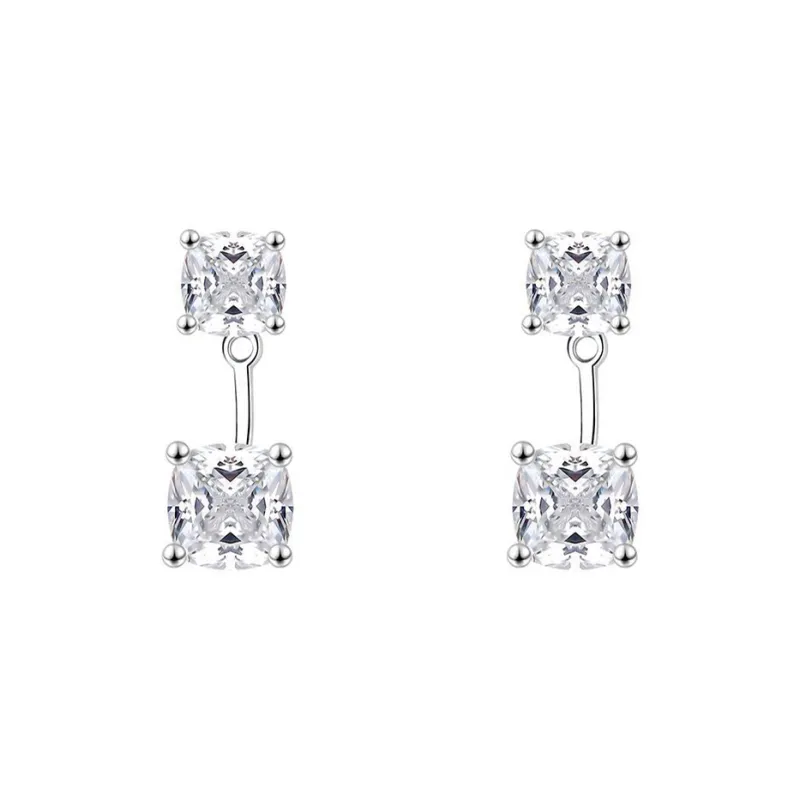 MONI JEWELLERY S 925 Sterling Silver Zircon Stud Earrings Women's-0