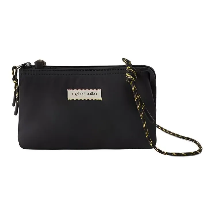 ZARA Polyamide Nylon Shoulder Bag Crossbody Bag Regular Unisex Black-0
