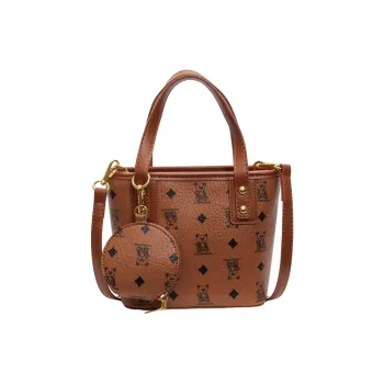DALO PU Crossbody Bag Women's Ecru/Brown/White & Black/Pink