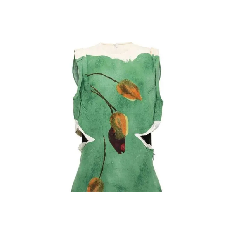 PRADA Sleeveless Dresses Women's Green-3
