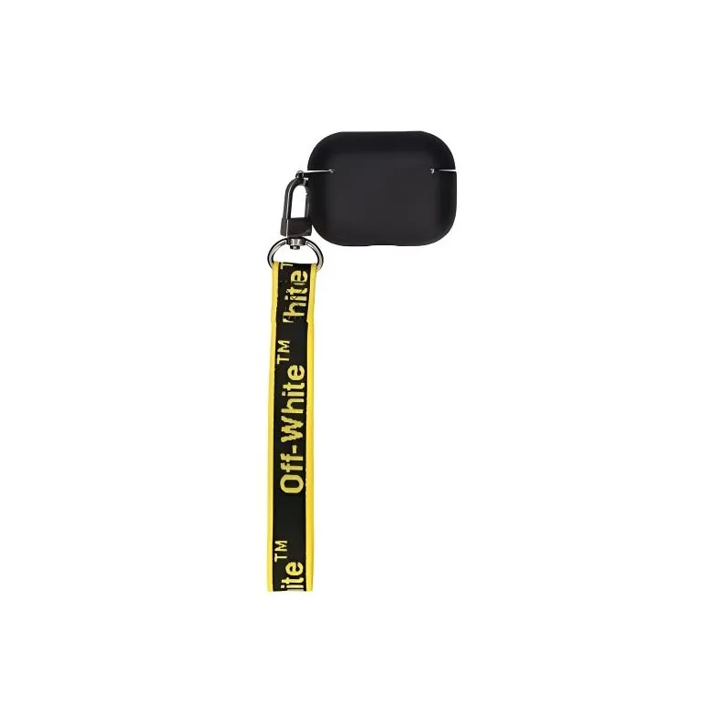 OFF-WHITE Silicone AirPods Pro Protective Case Earphone Case Men's Black-3
