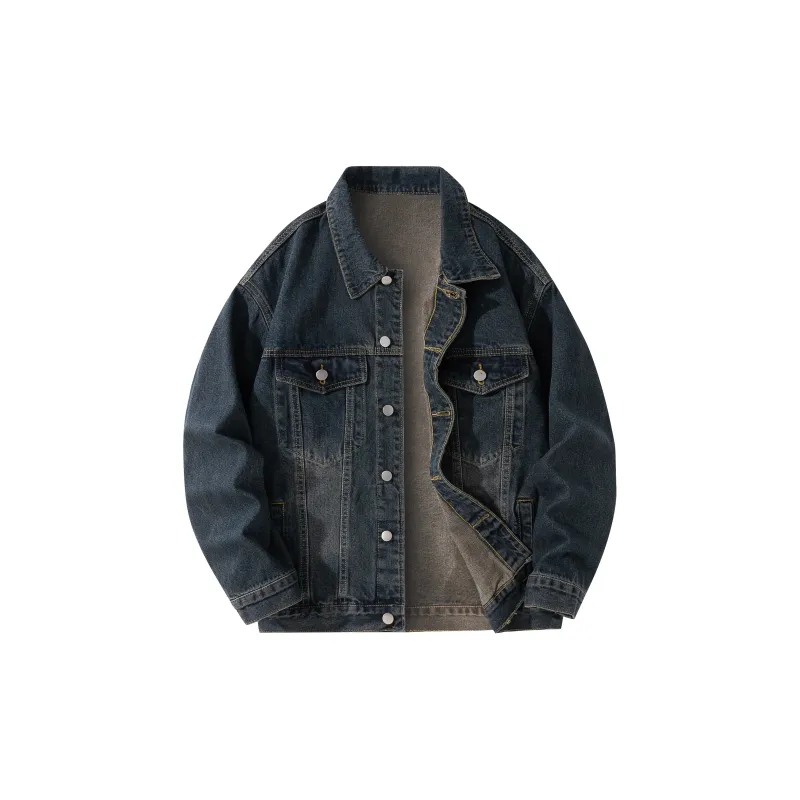 MIIRACER Denim Jackets Unisex Black-27