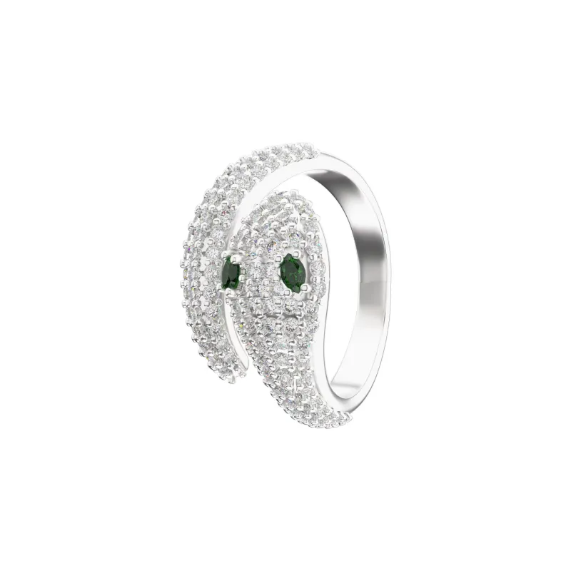 ICEGANG White Gold Plated Copper Rings Unisex-0
