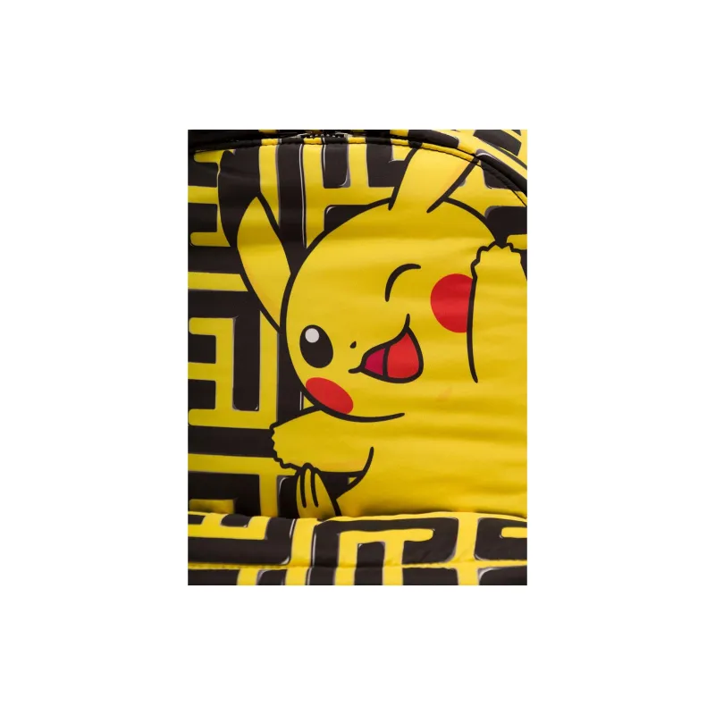 BALMAIN × POKÉMON Pokémon Collaboration Leather Detail Backpack Men's Yellow/Black-3