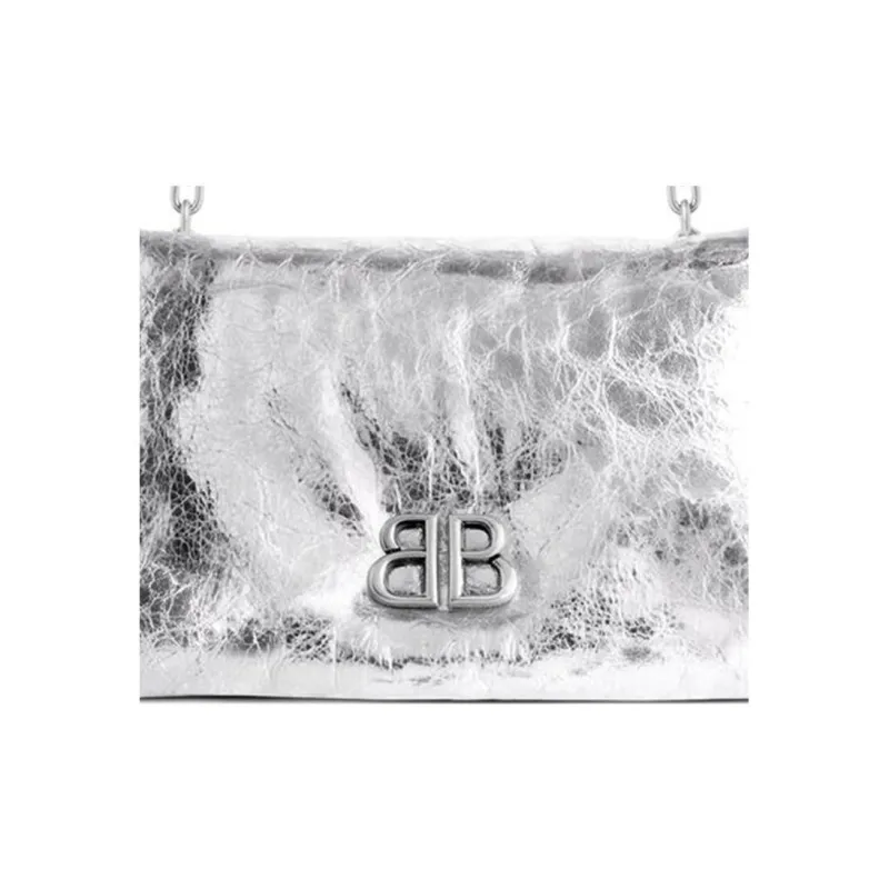 Balenciaga Monaco Metallized Nano Shoulder Bag-4