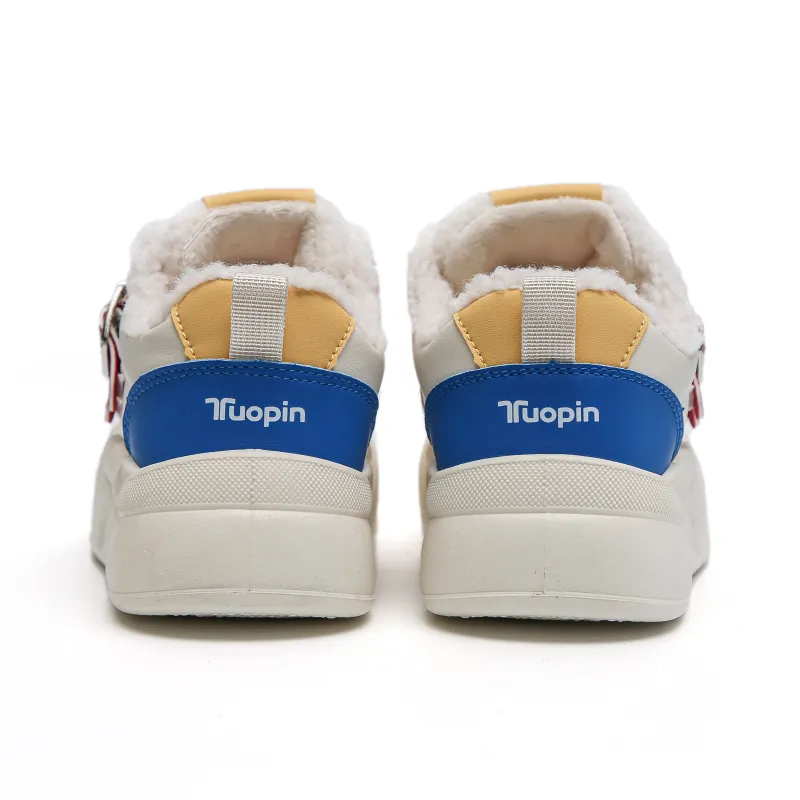 TUOPIN Thermal Slip Resistant, Abrasion Resistant, Lightweight Low Top Skateboard Shoes Women's-8