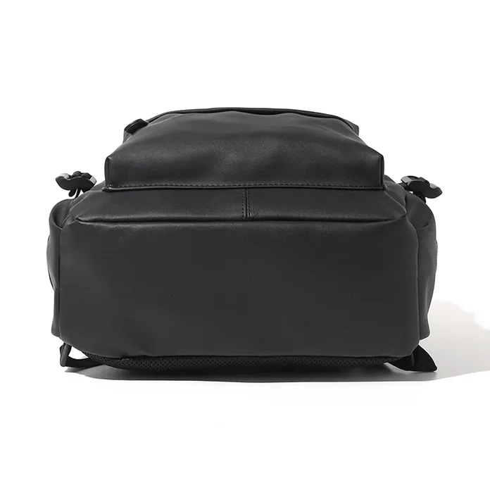 MASTER CANVAS Leather Backpack Tubas Unisex Black-3