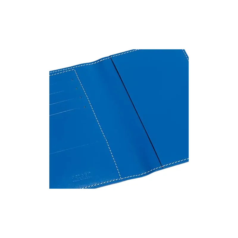 GOYARD Grenelle Canvas With Leather Card Holder Passport Holder Unisex Blue-3