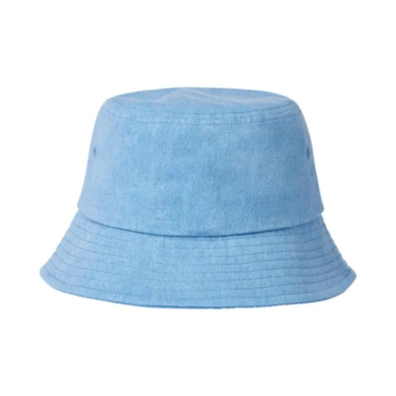 GRAIN DE BEAUTE Cotton Fabric Bucket Hats Unisex Blue-1