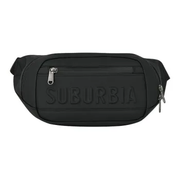 SUBURBIA PU Sling Bag Fanny Pack Regular Men's Gray/Black
