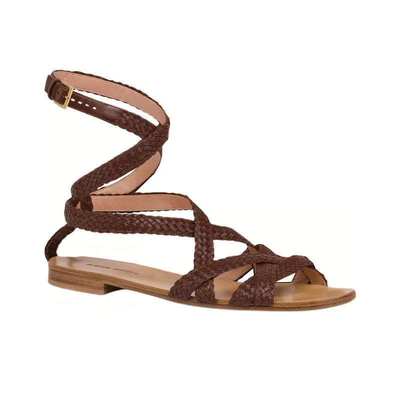 ALBERTA FERRETTI Roman Sandals Women's Brown-1