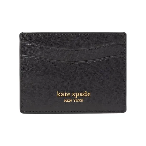 Kate Spade Saffiano Leather Card Holder Card Holder Women's Black