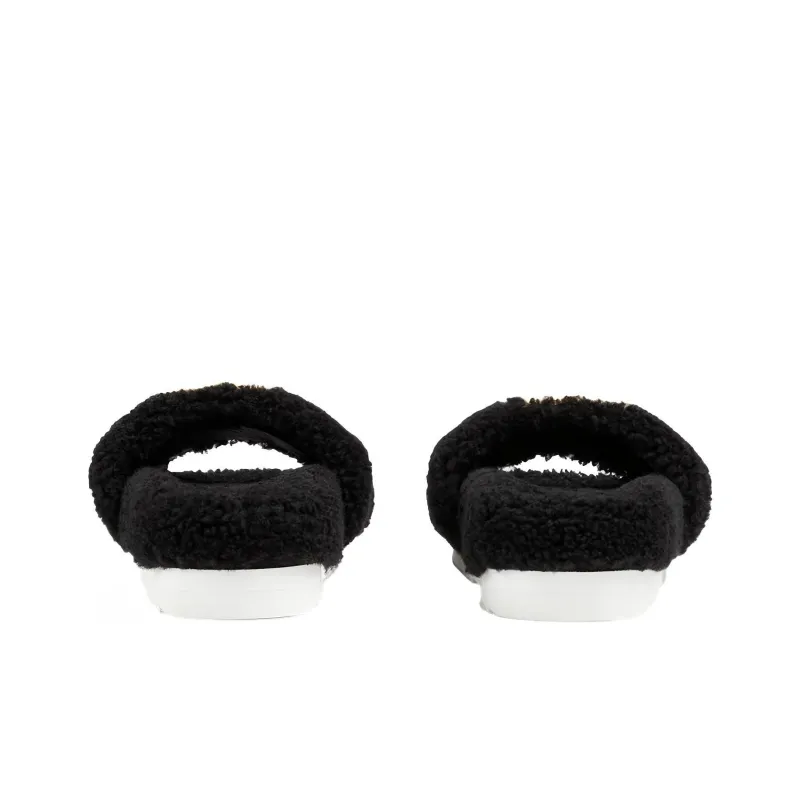 GUCCI Women's Slide 'Interlocking G Merino Wool Black' Women's-3