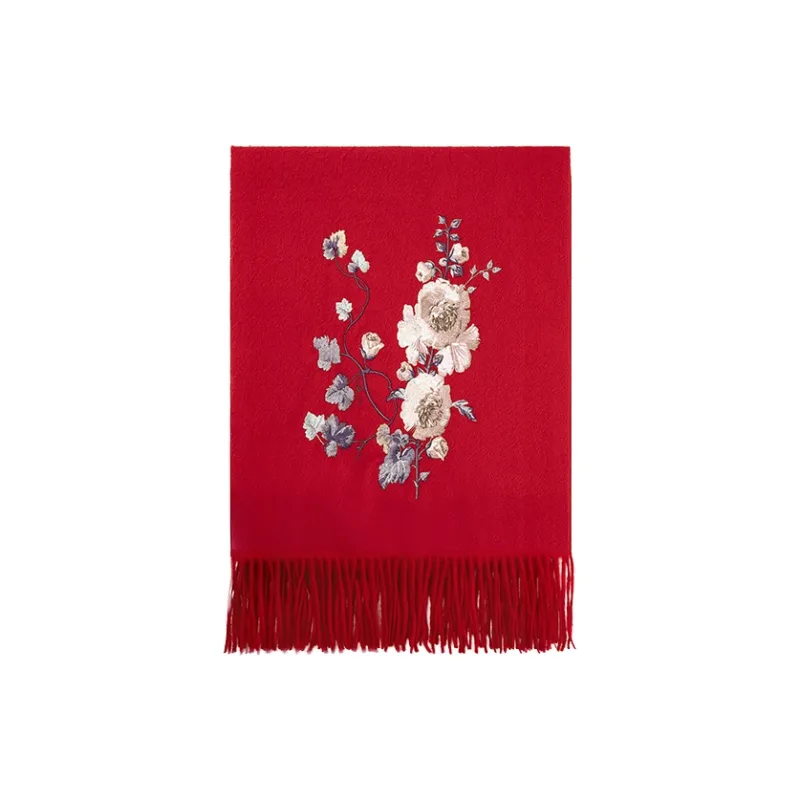Fancet Studios 100% Sheep Wool Knit Scarves Women's-48