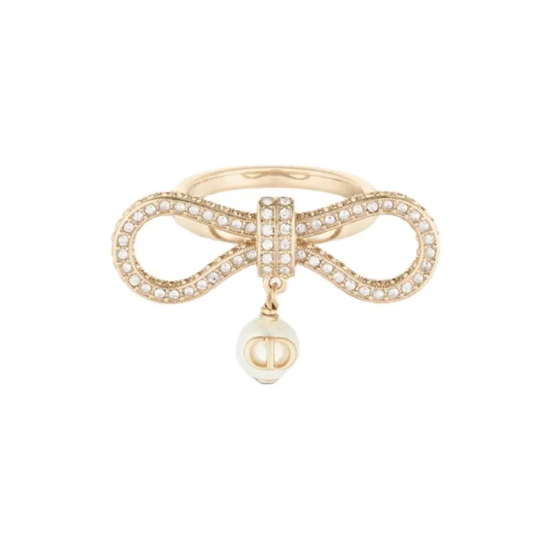 DIOR Resin Rings Women's Champagne-1
