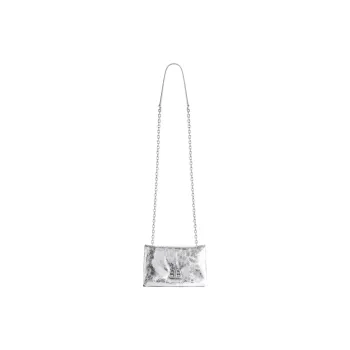 Balenciaga Monaco Metallized Nano Shoulder Bag
