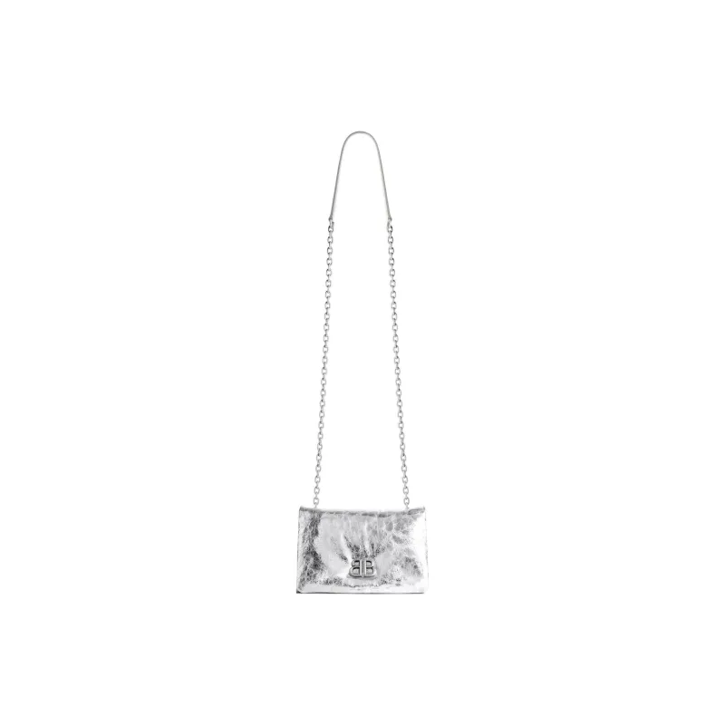 Balenciaga Monaco Metallized Nano Shoulder Bag-0