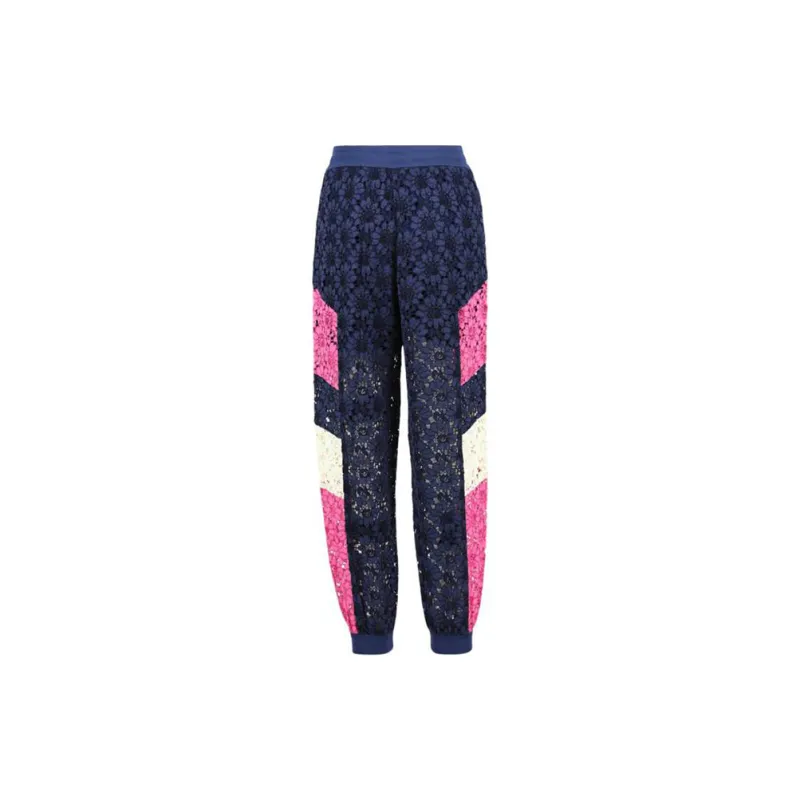 GUCCI Floral Lace Track Pants Ink Multi-1
