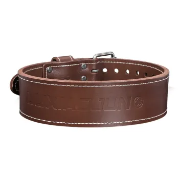 LUXIAOJUN Back Support Braces Weightlifting Protective Compression Brown Cow Leather Unisex