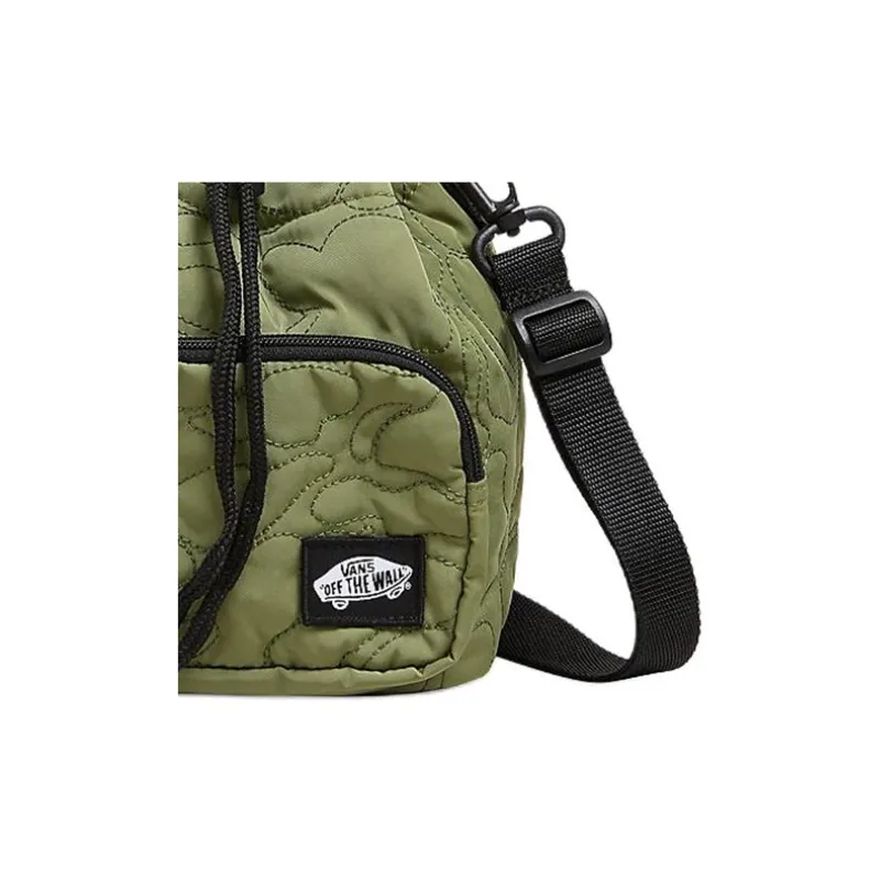 Vans Nylon Bucket Bag, Shoulder Bag, Crossbody Bag Regular Unisex Army Green-3