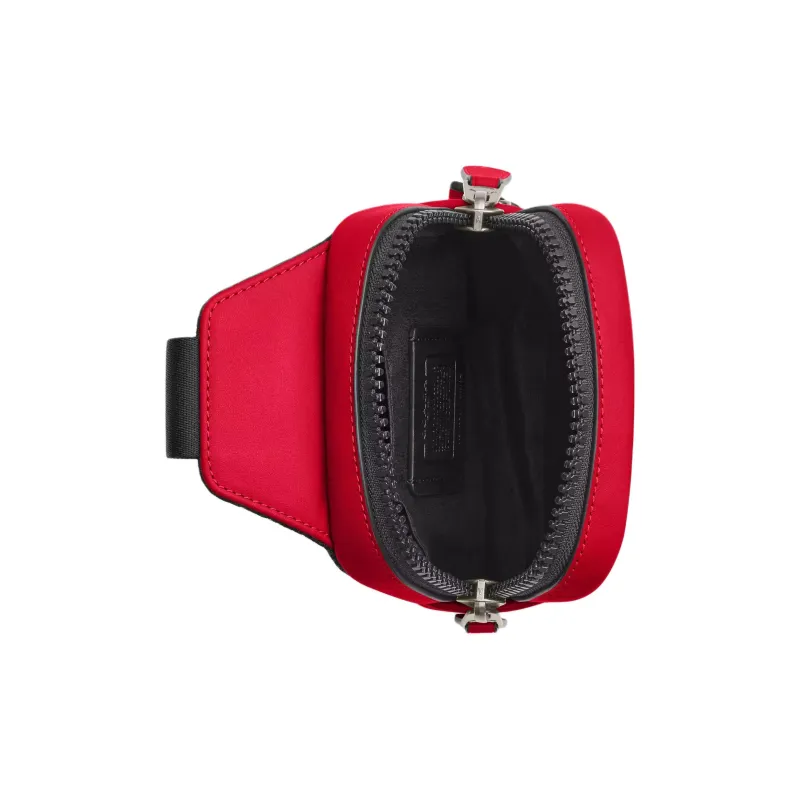 COACH Edge Smooth Calf Leather Shoulder Bag, Crossbody Bag, Sling Bag Mini Men's Red-1