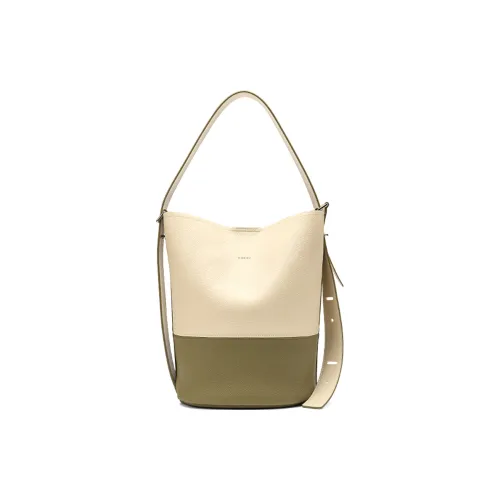HONGU Cow Leather Bucket Bag Handbag Shoulder Bag Regular Women's Multicolor