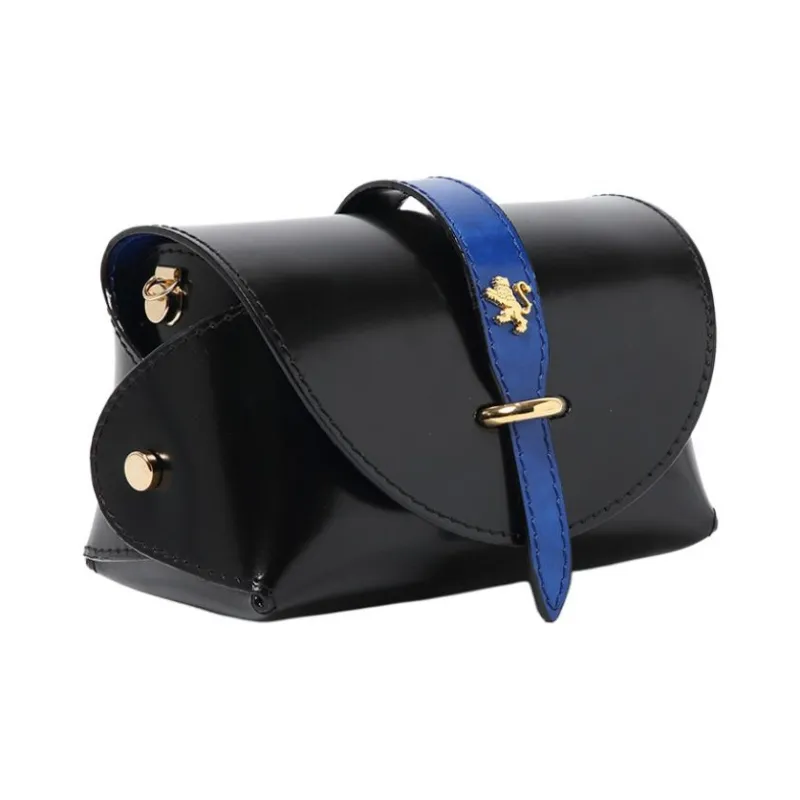 Pratesi Cow Leather Crossbody Bag Small Size Women's Piano Black-1
