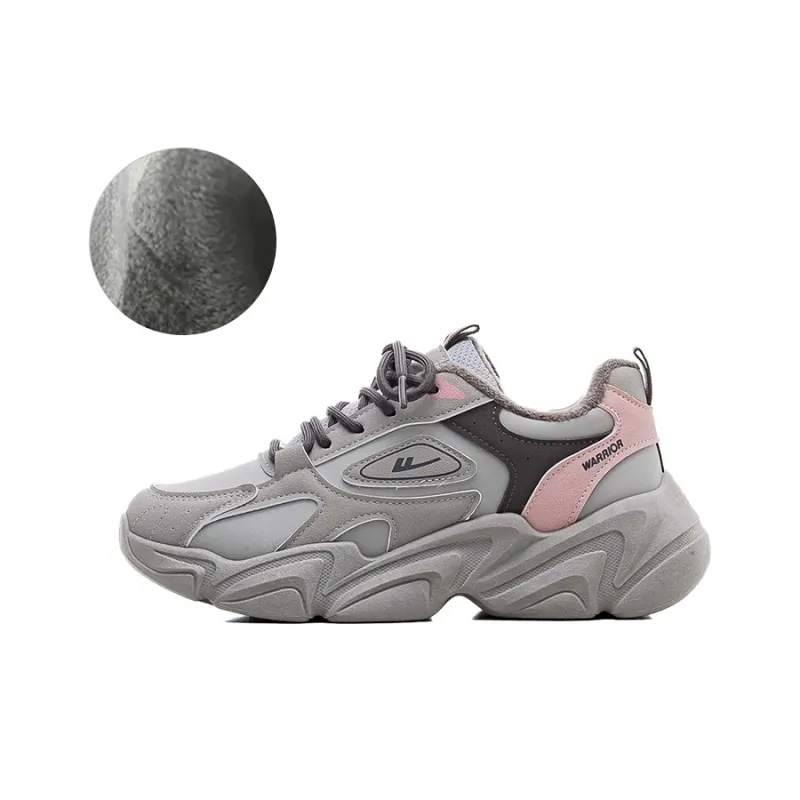 WARRIOR Chunky Sneakers Women's Low Top Black-1