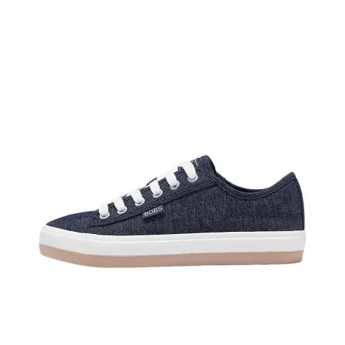 Skechers Abrasion Resistant Low Top Canvas Shoes Women's Marine Blue