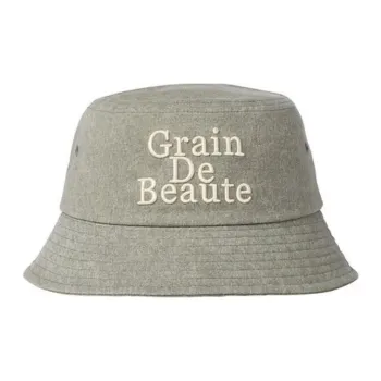 GRAIN DE BEAUTE Cotton Bucket Hats Unisex Green