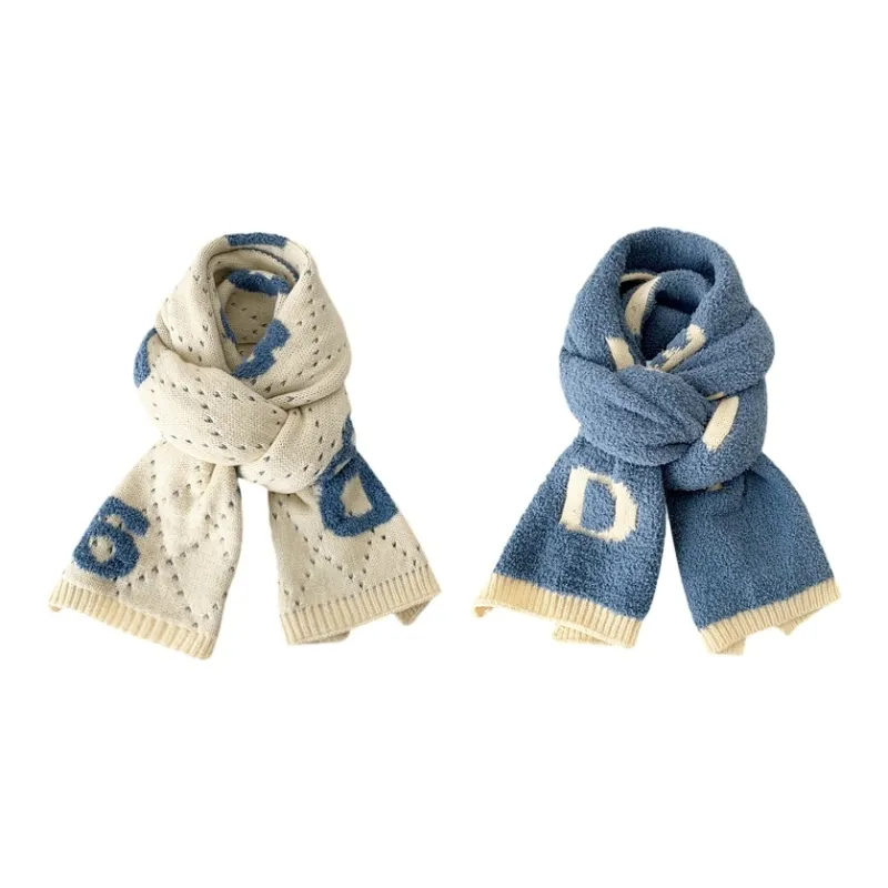 FREE RABBITⅡ Fall And Winter Advanced Atmosphere Enhancing Warm Thickened Double Sided Scarf Unisex-3