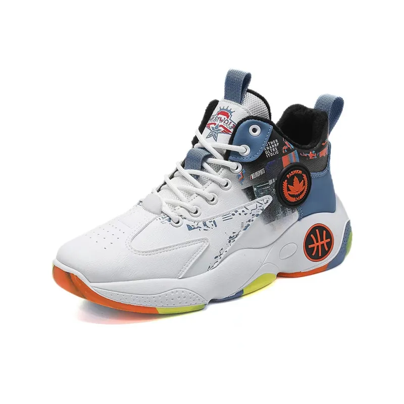 MUSHILANDI Cushioning, Slip Resistant, Abrasion Resistant, Rebound Mid Top Basketball Shoes Unisex-23