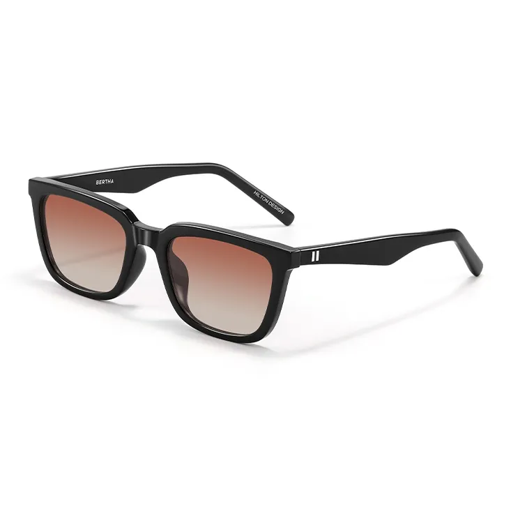 BERTHA Plate Frame Square Sunglasses Unisex-8