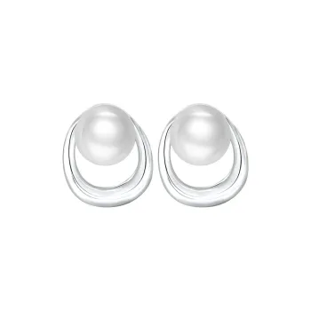 Qing Yi Freshwater Pearl Stud Earrings Unisex