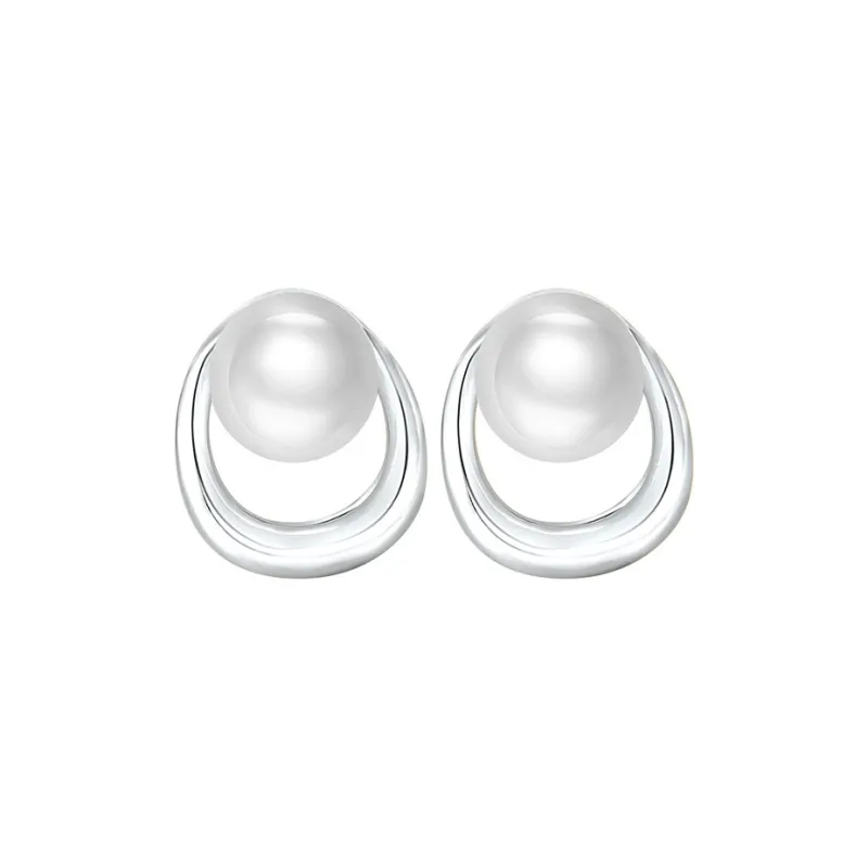 Qing Yi Freshwater Pearl Stud Earrings Unisex-0
