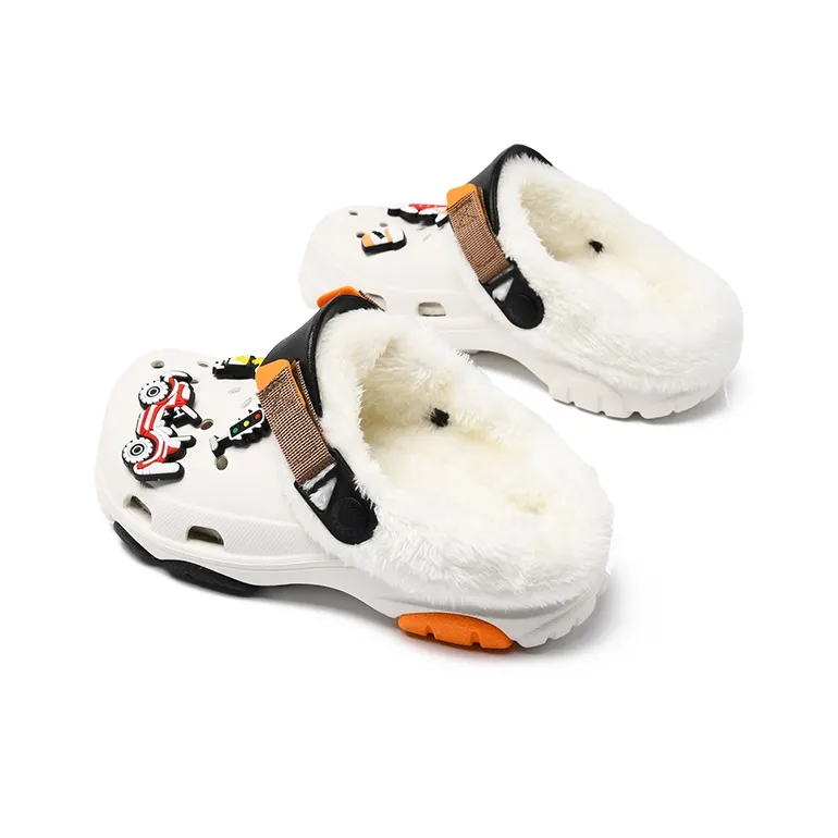 SNOOPY Clogs Unisex White Orange-2