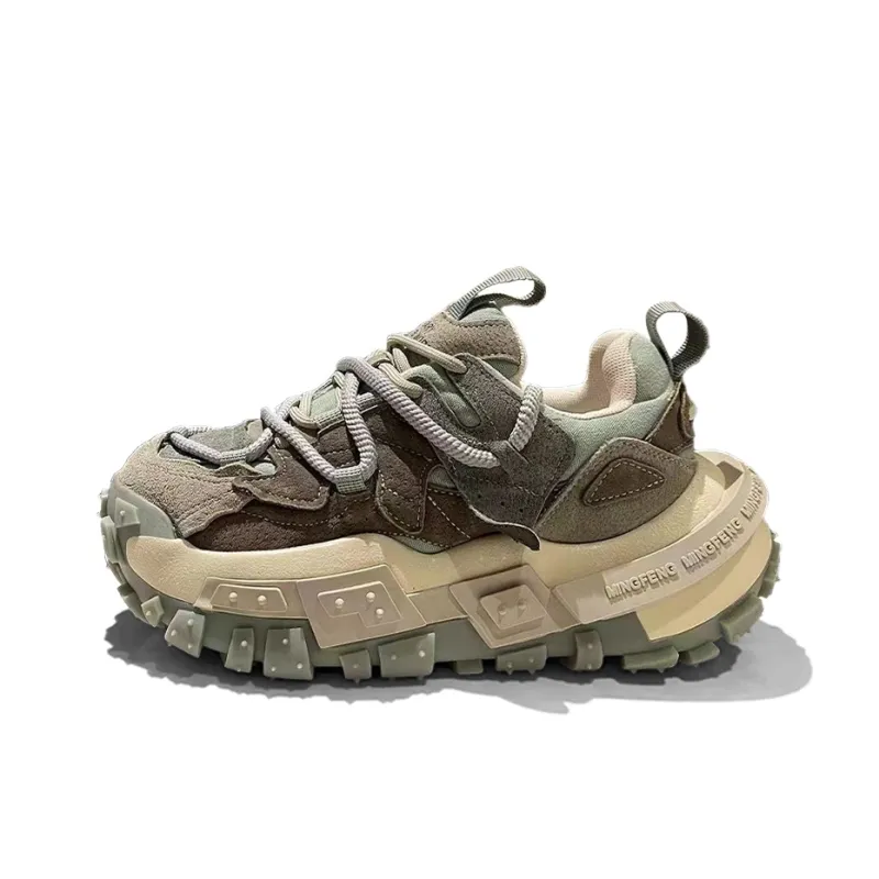 Legaco Chicken Cushioning, Slip Resistant, Abrasion Resistant, Height Increasing Low Top Chunky Sneakers Men's-5