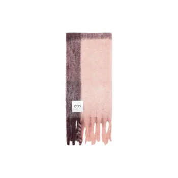 COS Mohair Knit Scarves Women's Pink