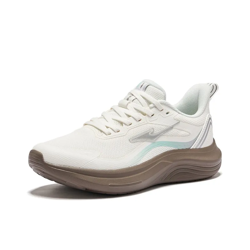 Erke Cushioning Rebound Low Top City Commute Running Shoes Women's Microcrystal White-2
