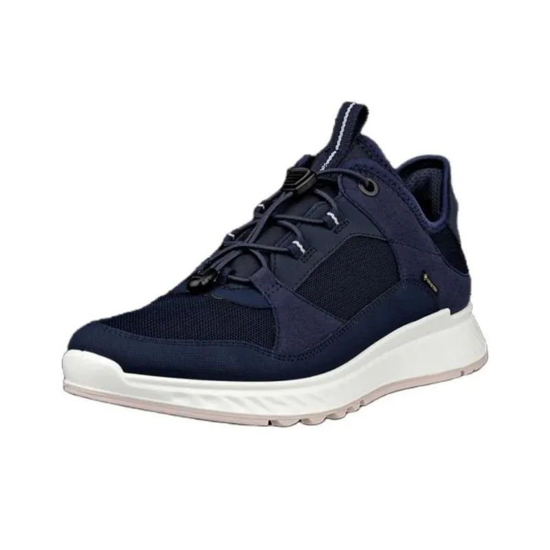 Ecco Exostride Wear Resistant Low Top Casual Shoes Women's Blue-2