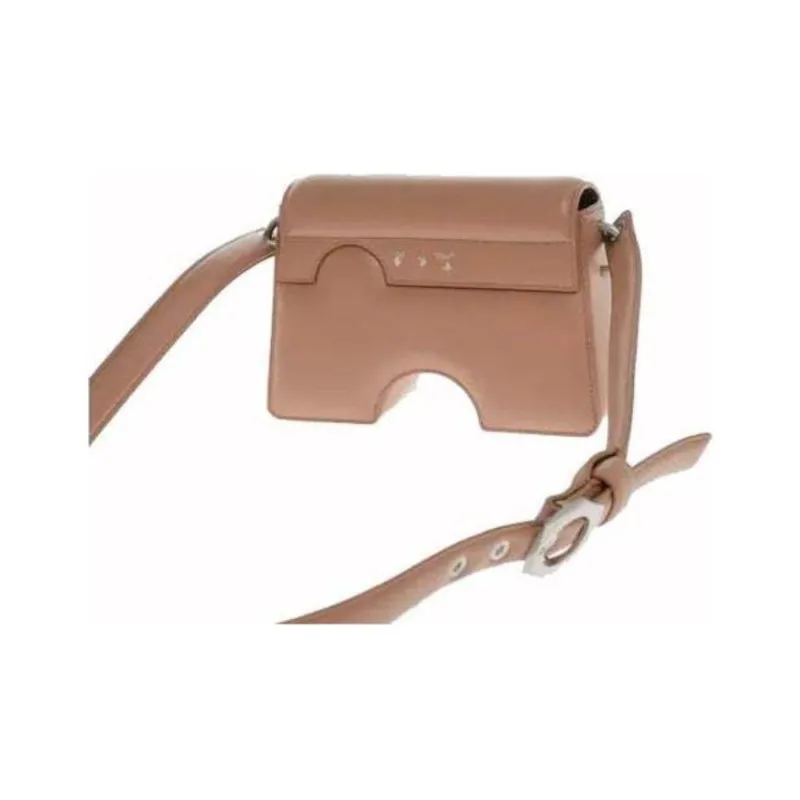 OFF WHITE Jitney 2.8 New Meteor Shoulder Bag Camel-1