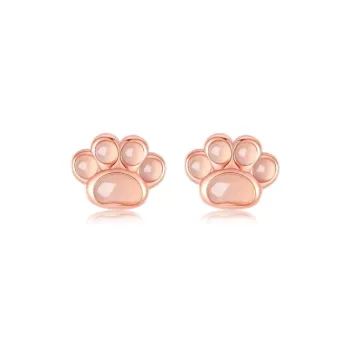 Kim Ka Fook S925 Silver Stud Earrings Women's