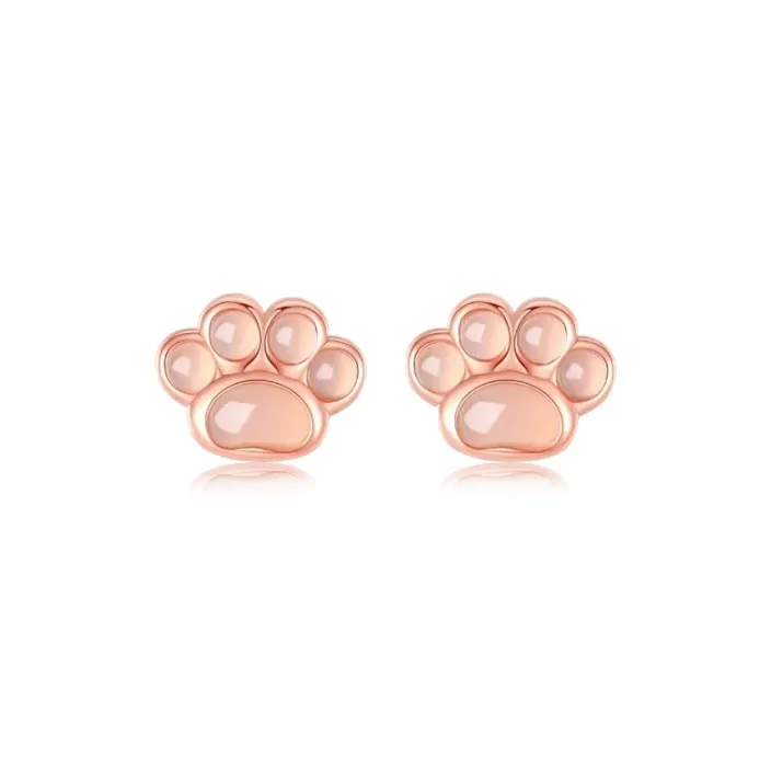 Kim Ka Fook S925 Silver Stud Earrings Women's-0