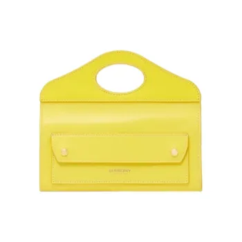 Burberry Pocket Bag Lambskin Pocket Bag Shoulder Bag Crossbody Bag Clutch Mini Women's Yellow