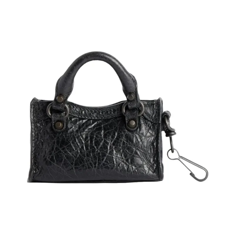 Balenciaga Arena Storico Lambskin Bag Accessory Women's Black-3