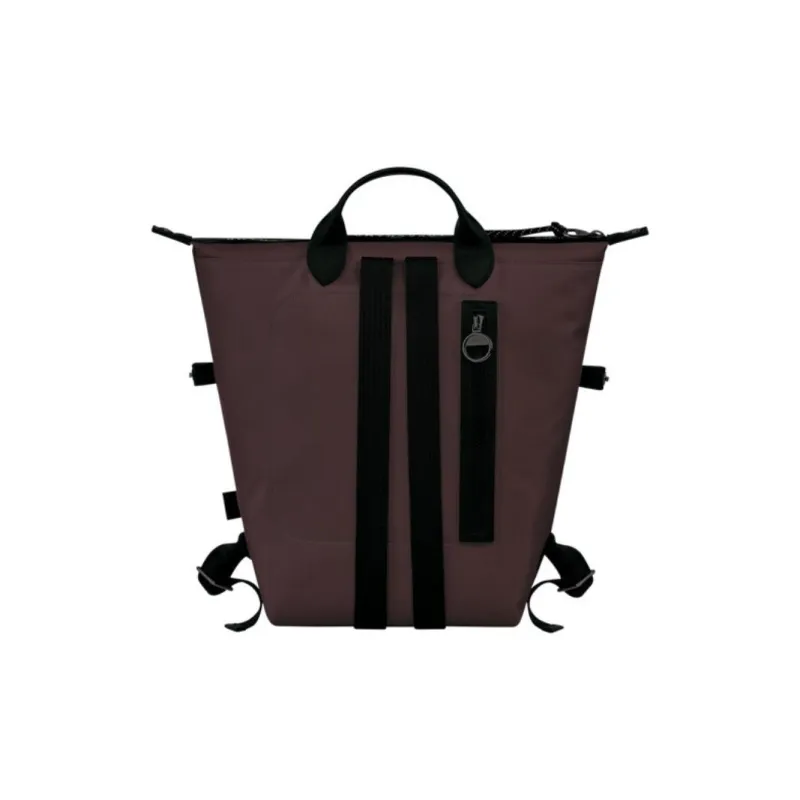 LONGCHAMP Le Pliage Energy Recycled Canvas With Leather Trim Backpack Women's Burgundy-2