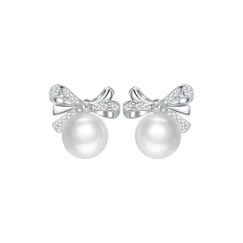 Qing Yi Freshwater Pearl Stud Earrings Women's