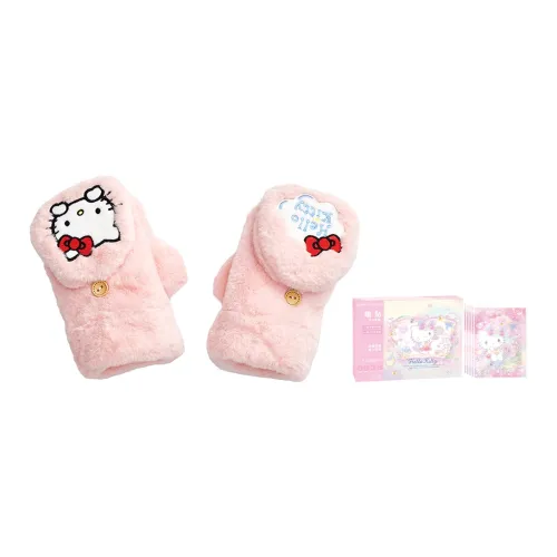 Sanrio Hello Kitty Polyester Knit Gloves Women's