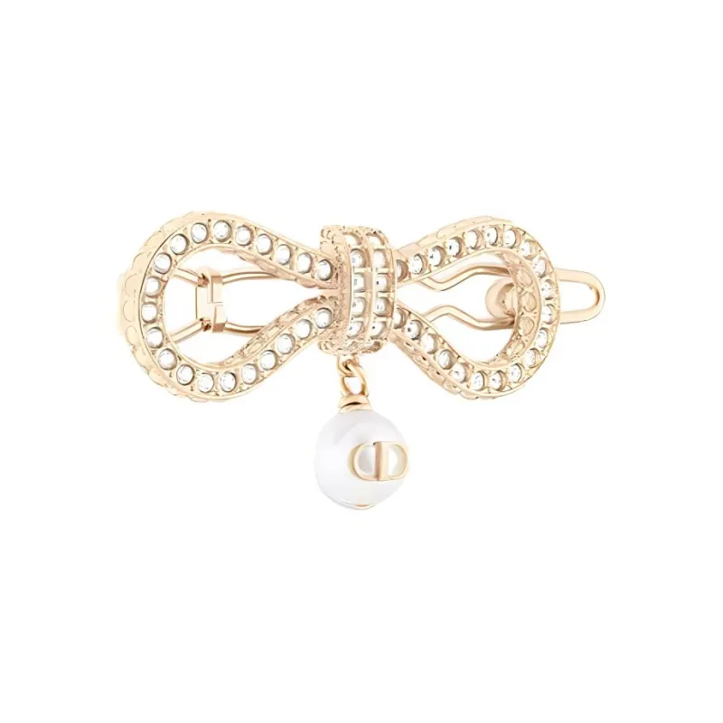 DIOR Resin Hair Clips Women's Gold-0